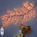 1PC 96LEDS Pink Cherry Blossom Vine Lights, Branch Lights, 8 Flashing Modes, USB Powered,used for Bedrooms Indoor Home Party