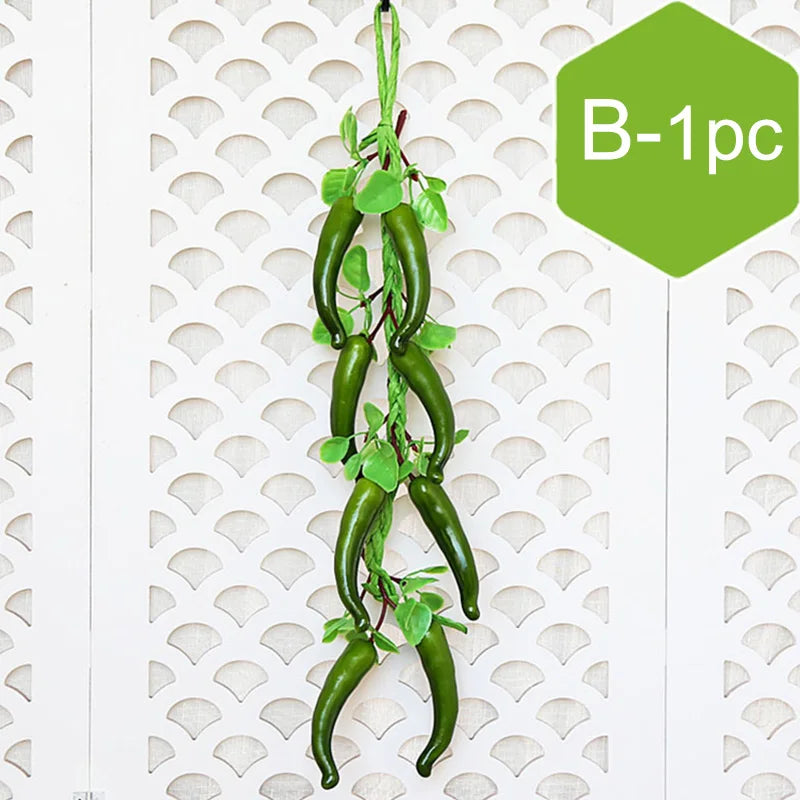 Artificial Fruit Vegetables Foam Imitation Chili Pepper Simulation Food Vegetables Kitchen Garden Home Wall Decor Photography Props Restaurant decoration