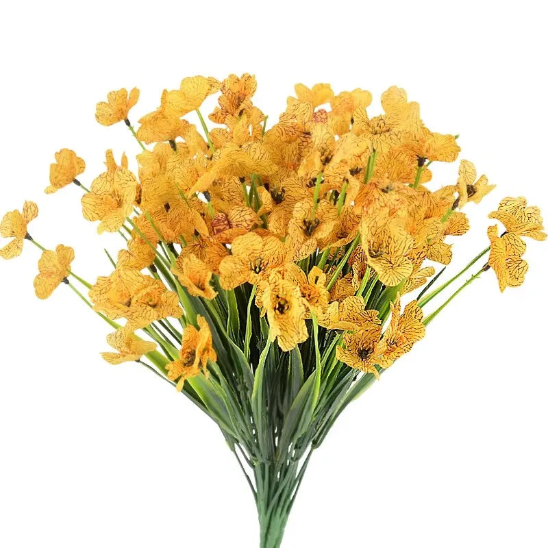 Artificial Violet Flowers Silk Flowers Grass Plants For Wedding Home Garden Decoration Birthday Xmas Party Decor Restaurant decoration