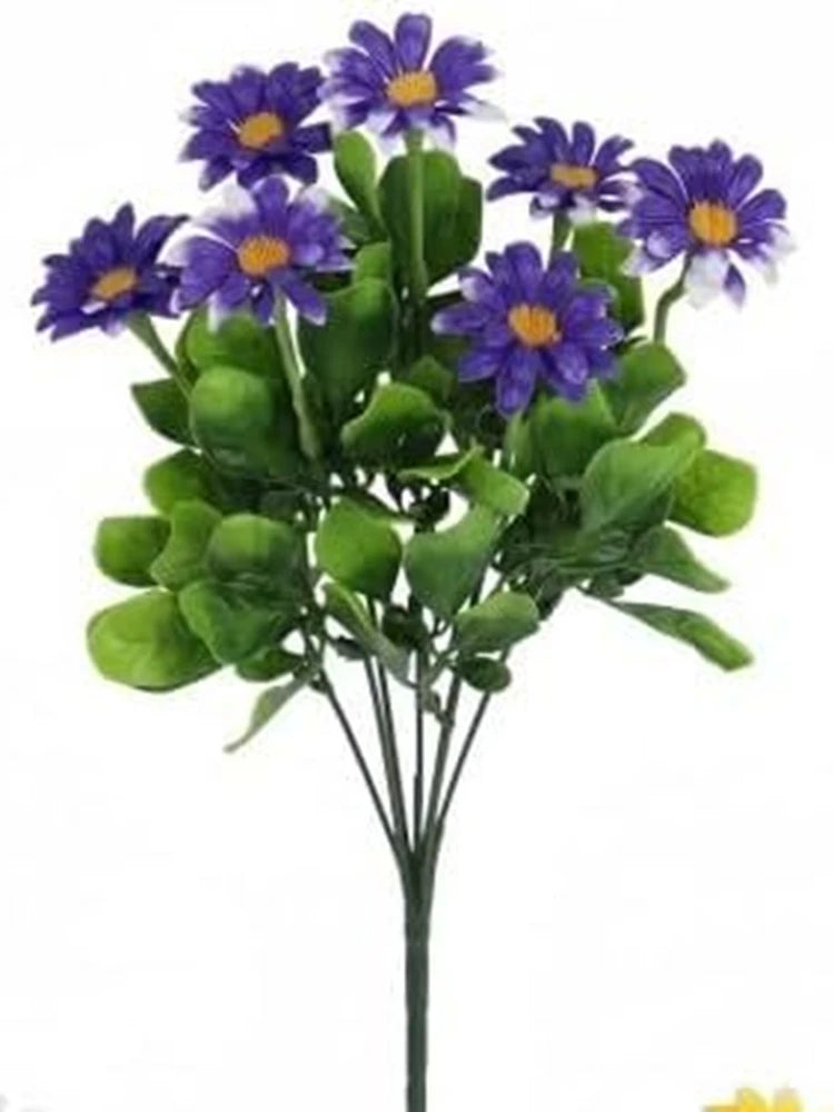 Artificial Flowers Silk Decorating Plant Daisy Wedding Arch Wreath Home Room Table Decor Outdoor Yard High Quality Courtyard Accessory