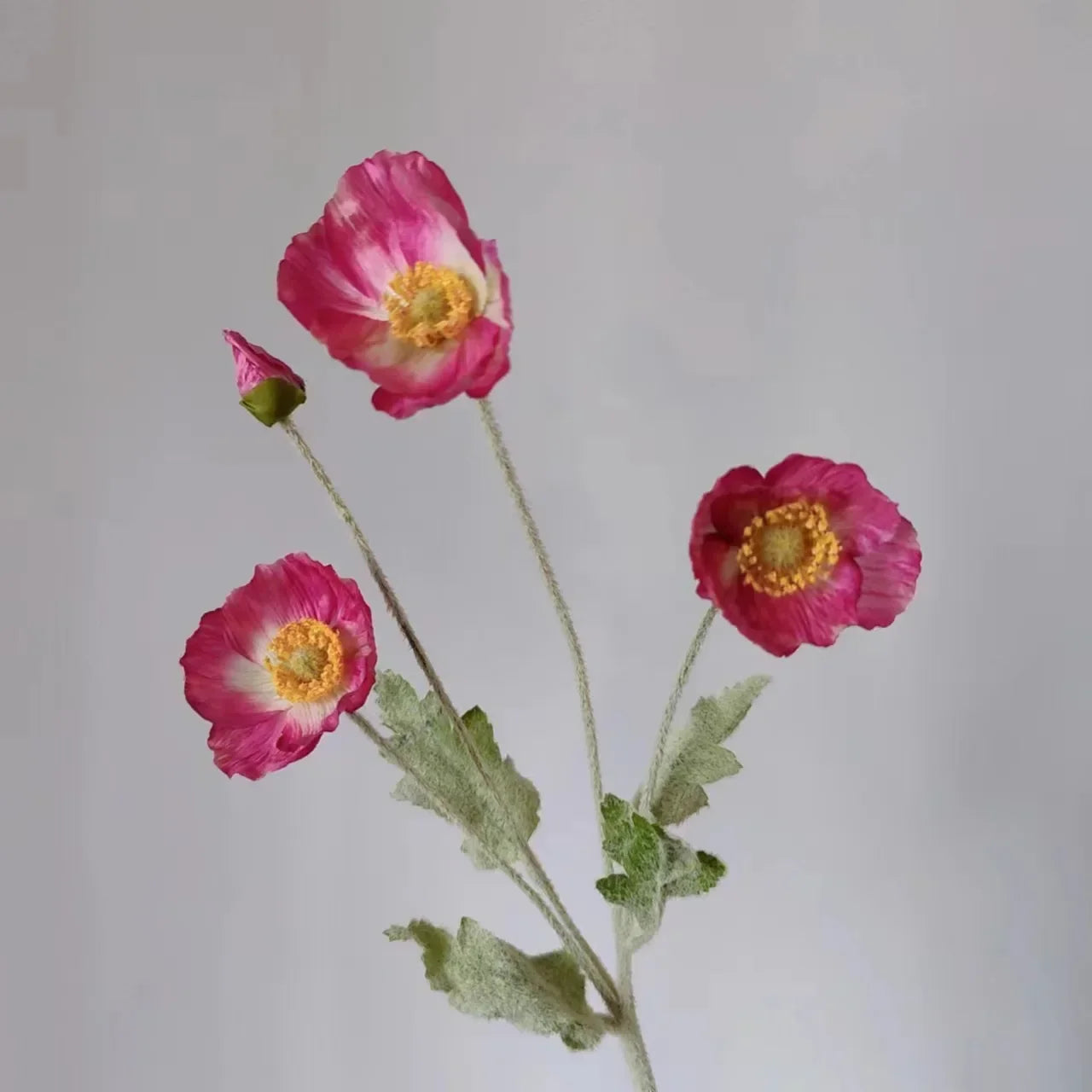 Artificial Flowers Poppy Silk Flowers Long Stem Housewarming Garden Table Wedding DIY Party Wedding Bridal Bouquet Decor