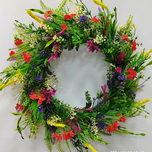 1 PC Texas Wildflower wreath Texas Wildflower Wreath Outdoor Decorative Wreath