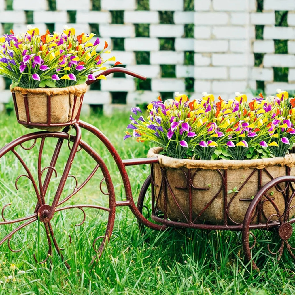 Artificial Flowers Bouquet 33cm Silk Flowers for Home Room Decor Garden Wedding Decoration Outdoor Vase Flower Arrangement Plant