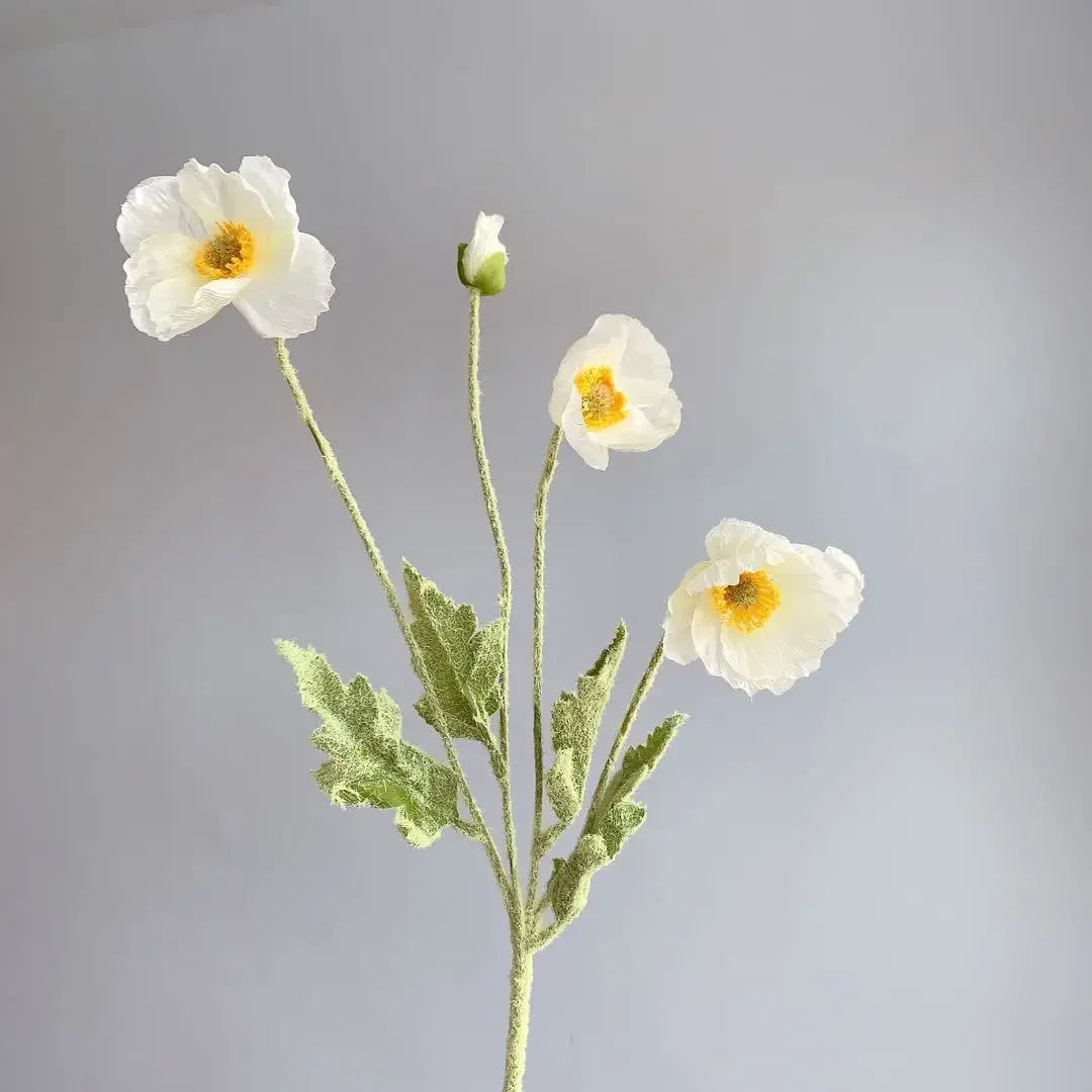 Artificial Flowers Poppy Silk Flowers Long Stem Housewarming Garden Table Wedding DIY Party Wedding Bridal Bouquet Decor
