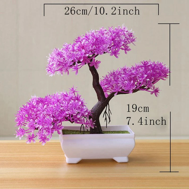 Artificial Tree Bonsai Simulation Plants Pot Plants for Garden Table Home Room Bedroom Decoration Outdoor Decorative Plant Ornaments