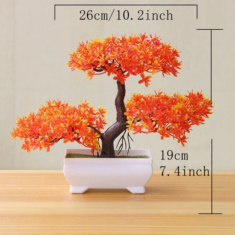 Artificial Tree Bonsai Simulation Plants Pot Plants for Garden Table Home Room Bedroom Decoration Outdoor Decorative Plant Ornaments