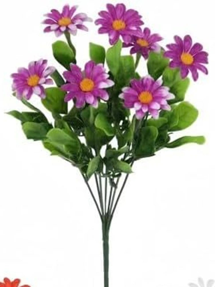 Artificial Flowers Silk Decorating Plant Daisy Wedding Arch Wreath Home Room Table Decor Outdoor Yard High Quality Courtyard Accessory