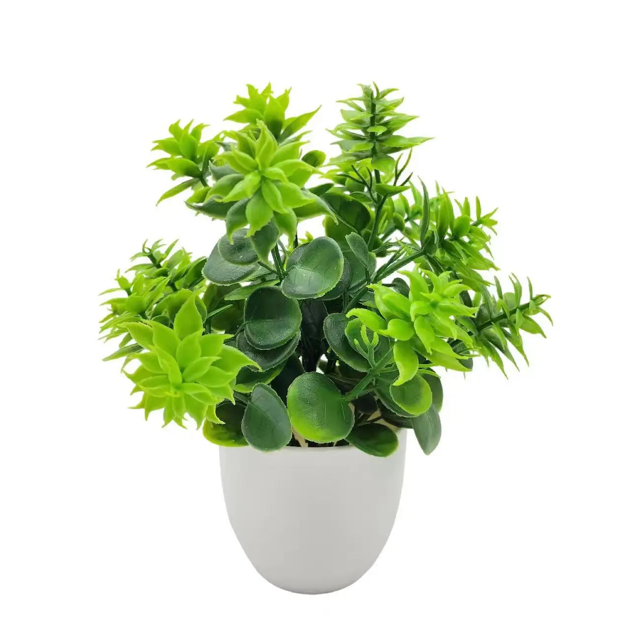 Artificial Plants with Plastics Pots Perfect Greenery for Home Decorations Office Desk Living Room and Bedroom Decoration