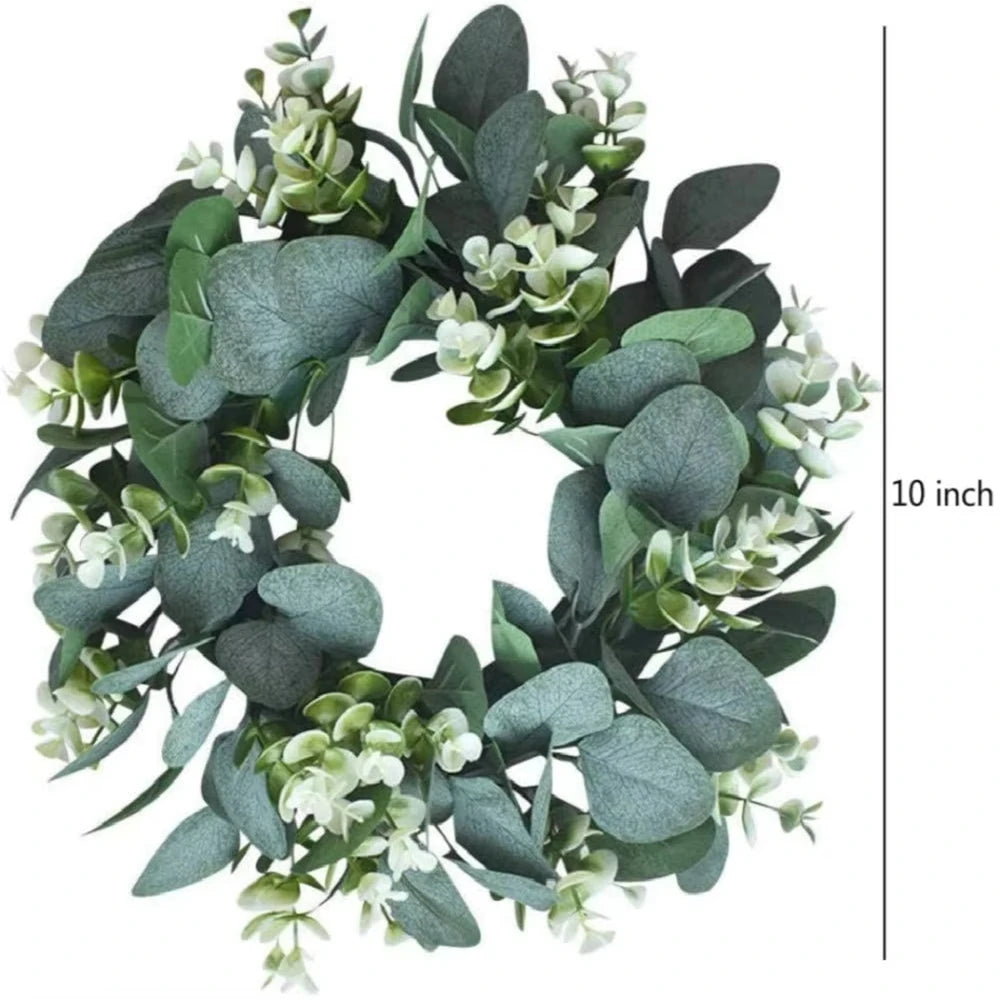 Artificial Plant Eucalyptu Wreath Wedding Holiday Supply Home Party Room Decoration Diy Photography Props Flower Background Wall