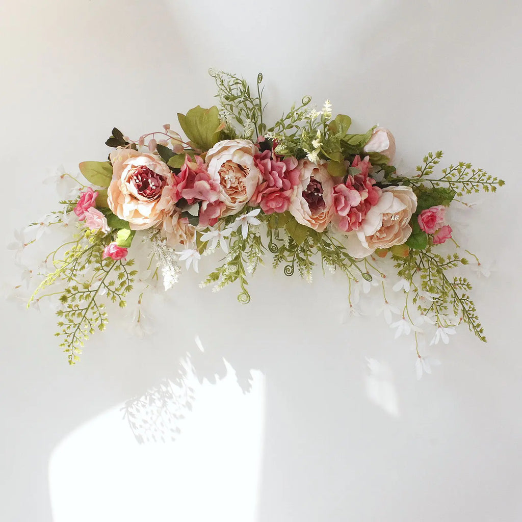 Artifial Flowers For Wedding Arch Decoration Front Door Hanging Flower String Bedroom Wall Decor Table Flower Row