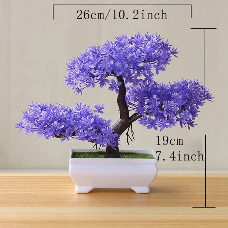Artificial Tree Bonsai Simulation Plants Pot Plants for Garden Table Home Room Bedroom Decoration Outdoor Decorative Plant Ornaments