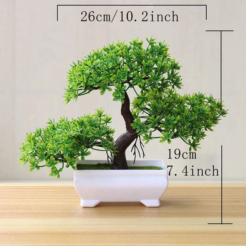 Artificial Tree Bonsai Simulation Plants Pot Plants for Garden Table Home Room Bedroom Decoration Outdoor Decorative Plant Ornaments