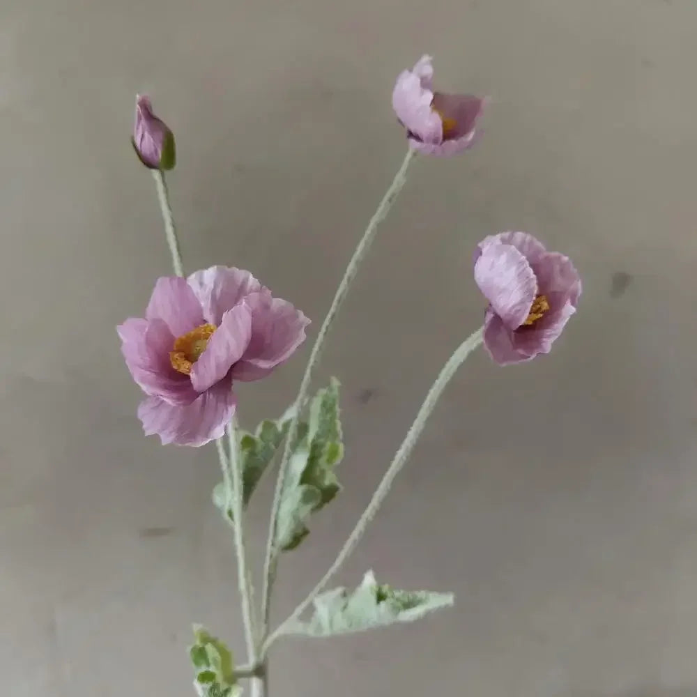 Artificial Flowers Poppy Silk Flowers Long Stem Housewarming Garden Table Wedding DIY Party Wedding Bridal Bouquet Decor