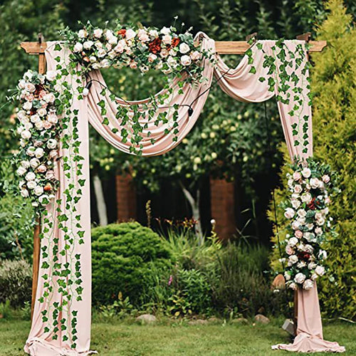 2/4/8/10M Artificial Ivy Leaves Garland Hanging Vines imitation Plants Outdoor Greenery Wall Decor Festival Garden Home Party Decor