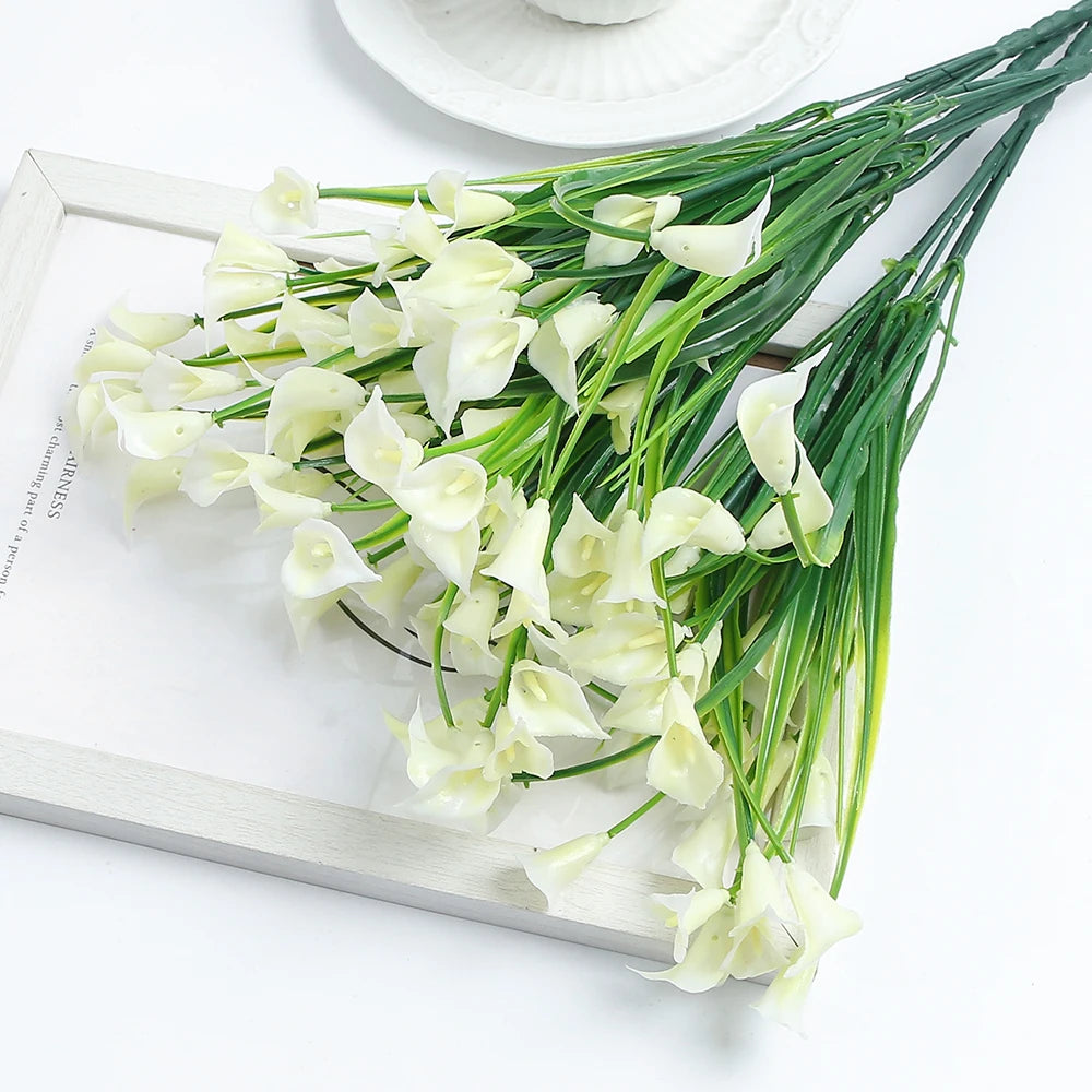 Artificial Flowers Bouquet 33cm Silk Flowers for Home Room Decor Garden Wedding Decoration Outdoor Vase Flower Arrangement Plant