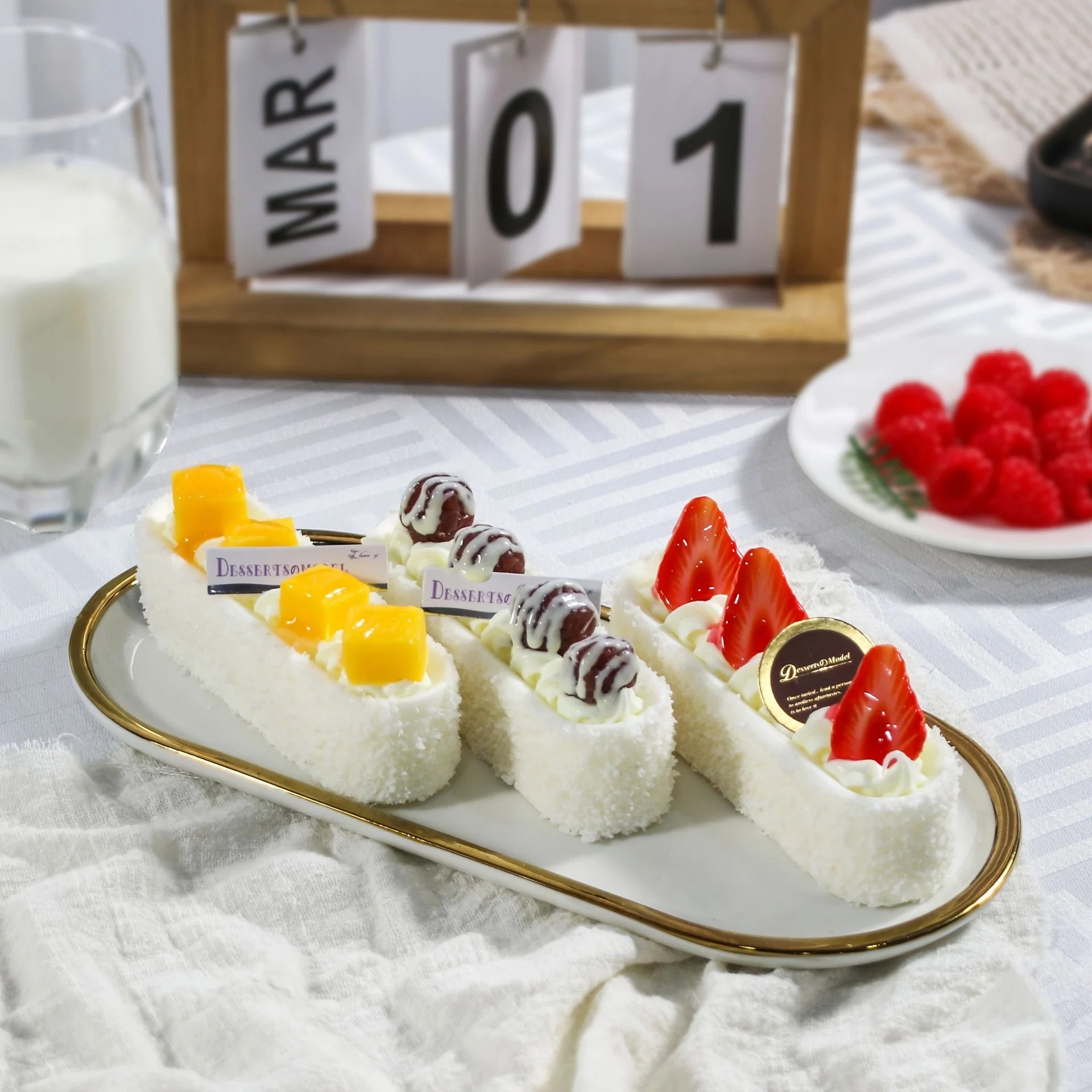 Artificial Fruit Cake Dessert Bread Cream Party Decoration Imitation Food Decor Photography Pro Food Simulation Cake Model Wedding