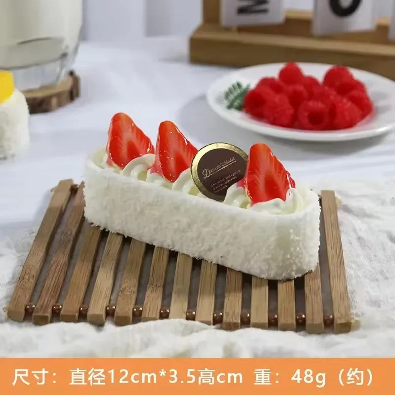Artificial Fruit Cake Dessert Bread Cream Party Decoration Imitation Food Decor Photography Pro Food Simulation Cake Model Wedding