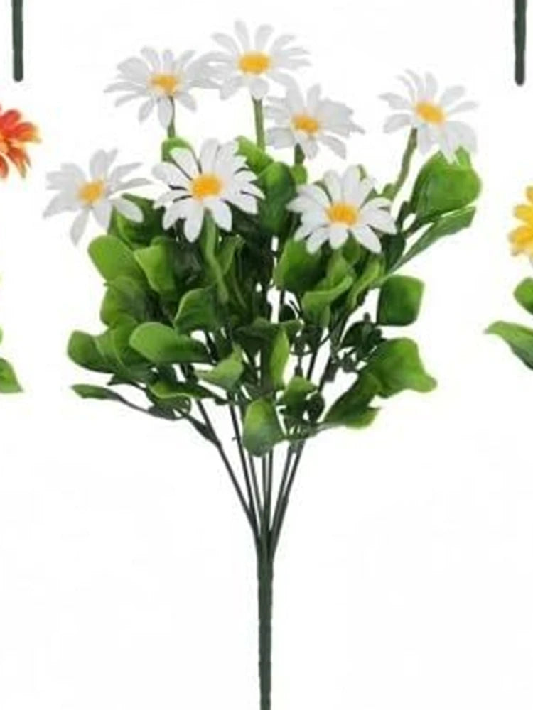 Artificial Flowers Silk Decorating Plant Daisy Wedding Arch Wreath Home Room Table Decor Outdoor Yard High Quality Courtyard Accessory