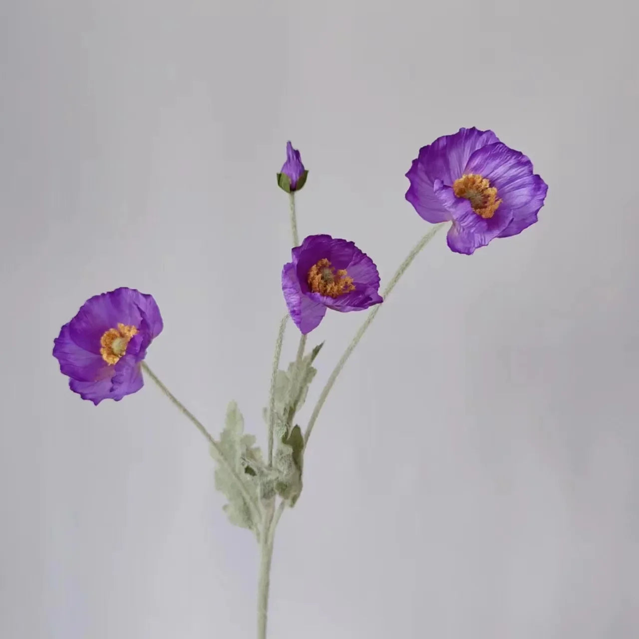Artificial Flowers Poppy Silk Flowers Long Stem Housewarming Garden Table Wedding DIY Party Wedding Bridal Bouquet Decor