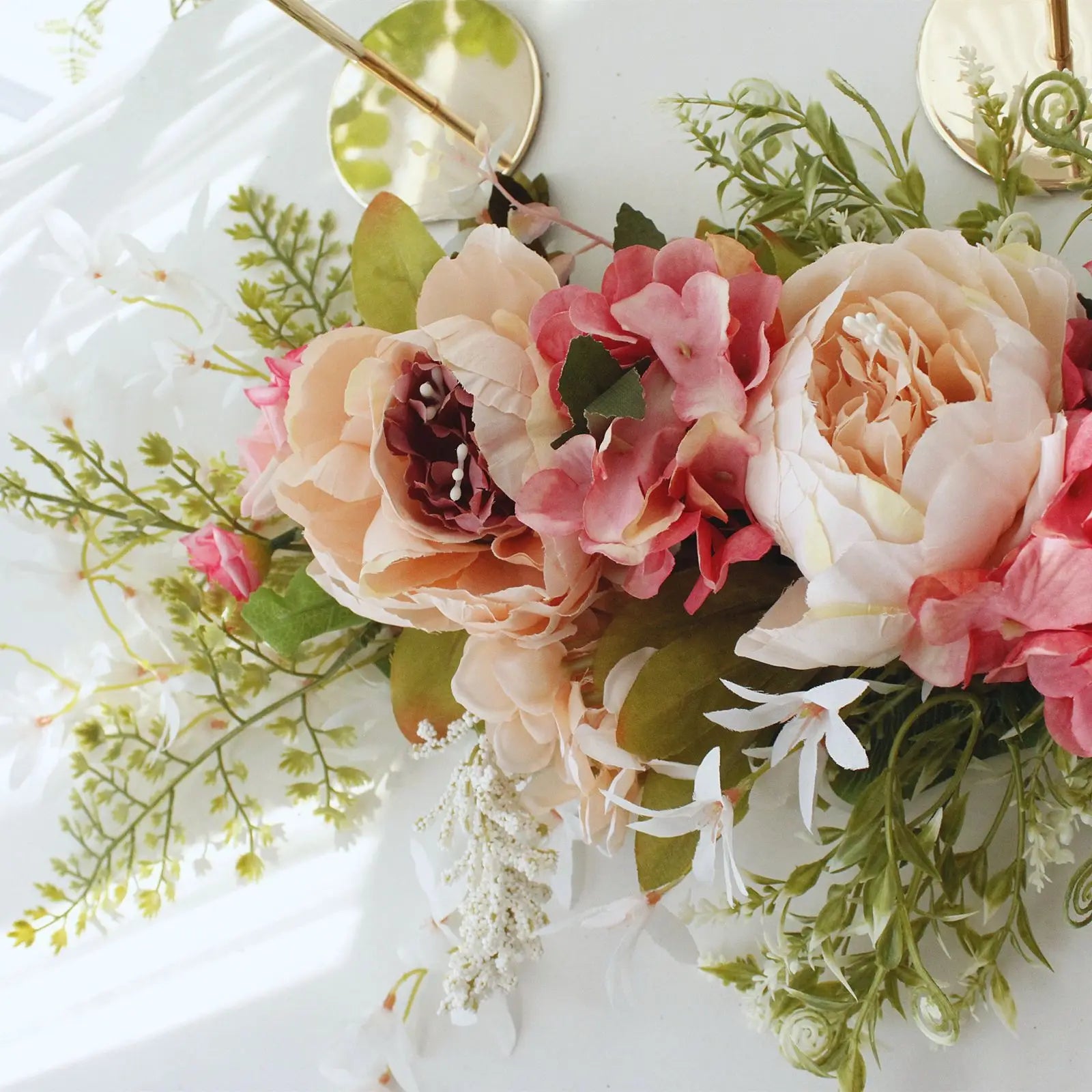 Artifial Flowers For Wedding Arch Decoration Front Door Hanging Flower String Bedroom Wall Decor Table Flower Row