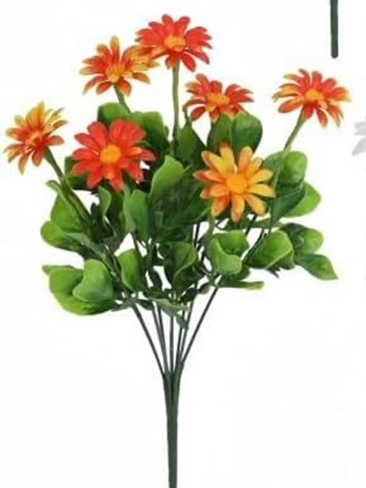Artificial Flowers Silk Decorating Plant Daisy Wedding Arch Wreath Home Room Table Decor Outdoor Yard High Quality Courtyard Accessory