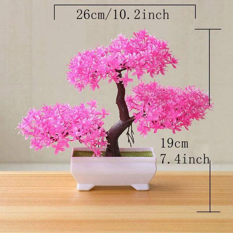 Artificial Tree Bonsai Simulation Plants Pot Plants for Garden Table Home Room Bedroom Decoration Outdoor Decorative Plant Ornaments