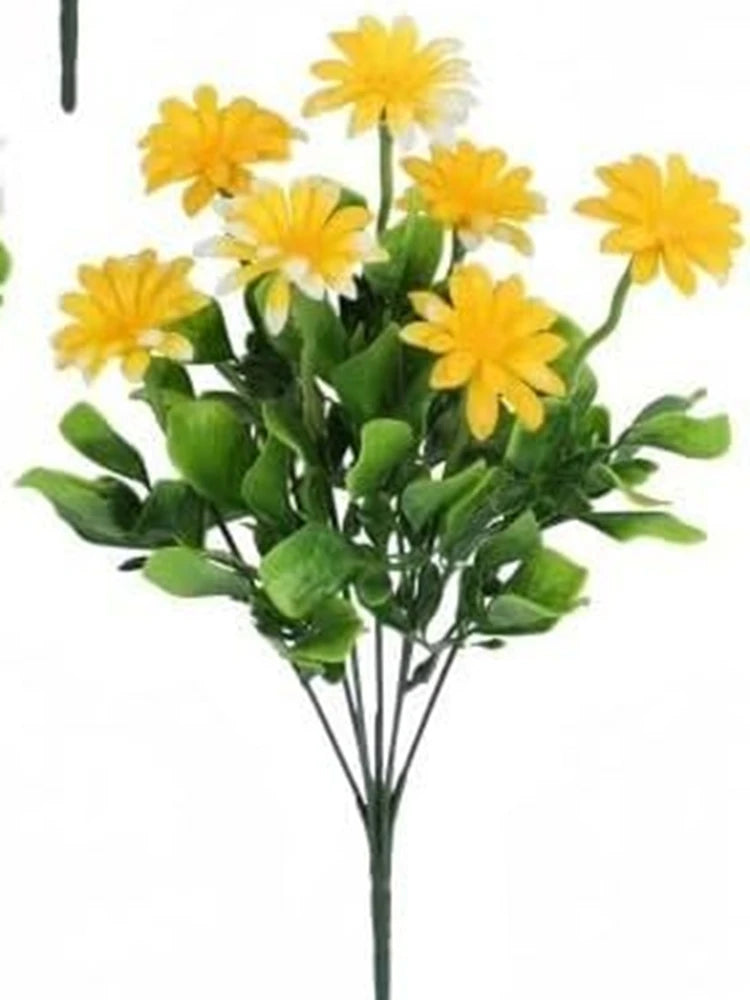Artificial Flowers Silk Decorating Plant Daisy Wedding Arch Wreath Home Room Table Decor Outdoor Yard High Quality Courtyard Accessory