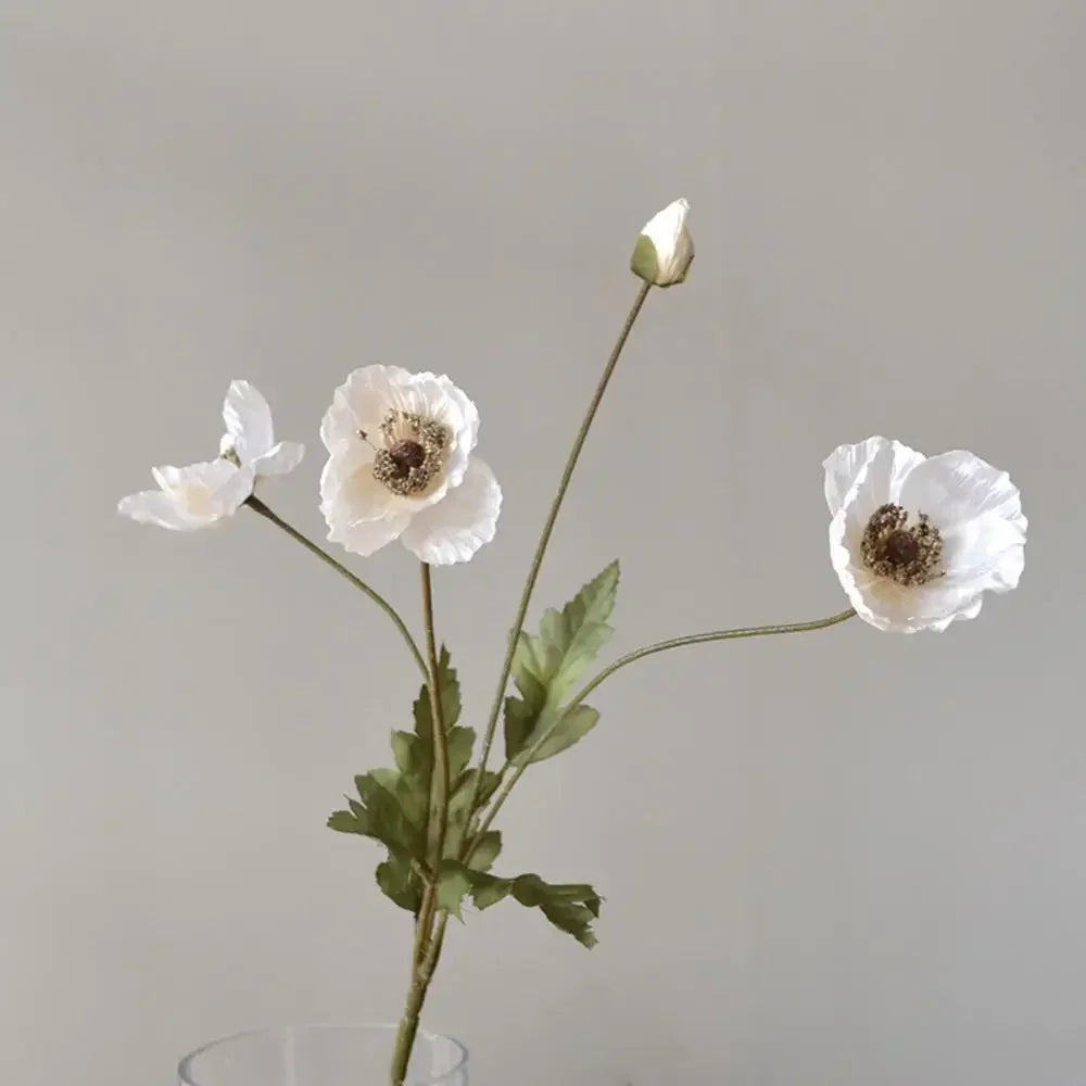Artificial Flowers Poppy Silk Flowers Long Stem Housewarming Garden Table Wedding DIY Party Wedding Bridal Bouquet Decor